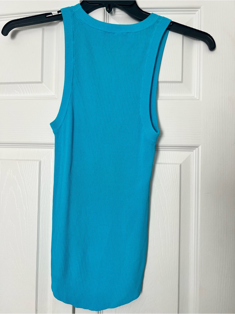 ZARA Turquoise Ribbed Tank Top- medium - Picture 3 of 3
